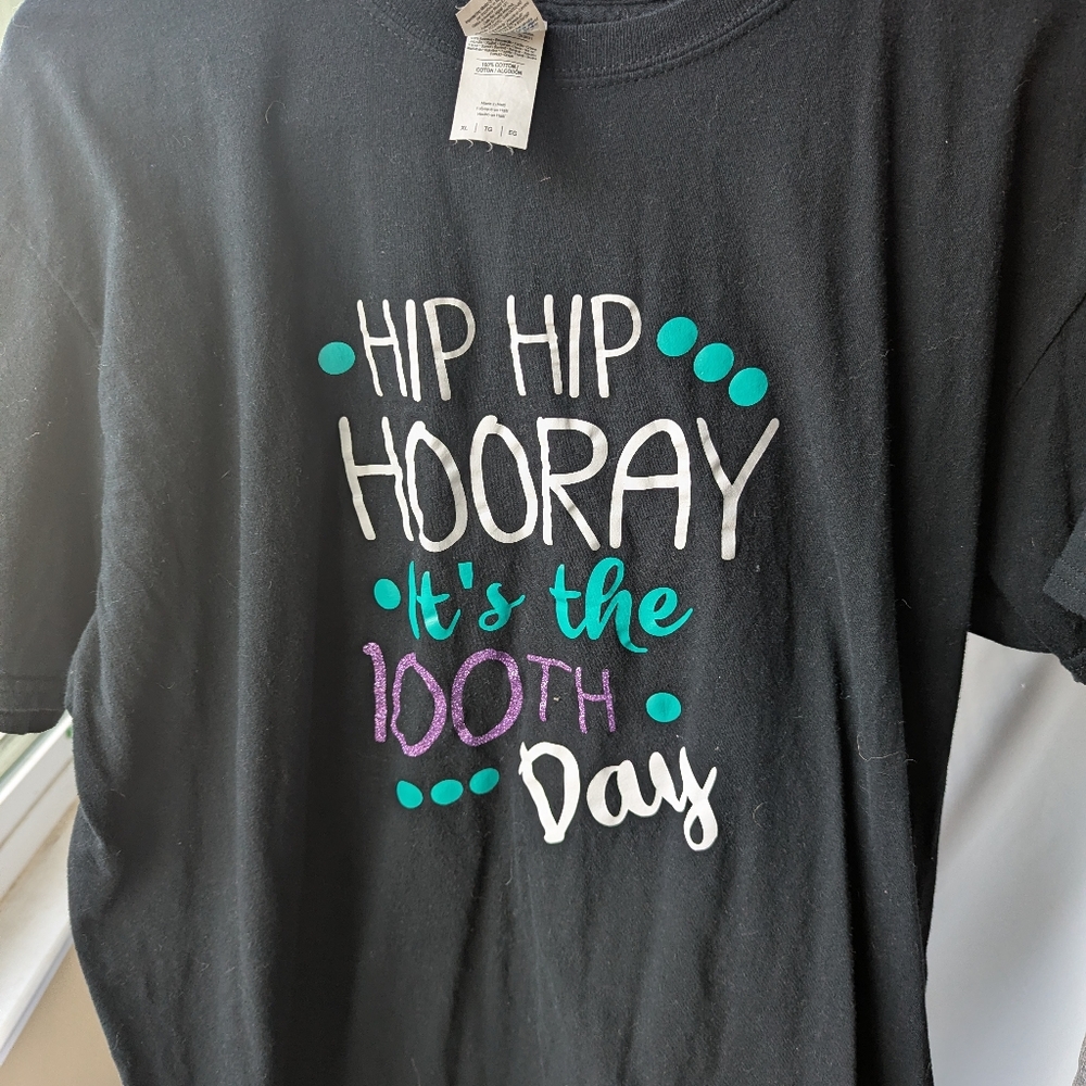 100th Day adult tee